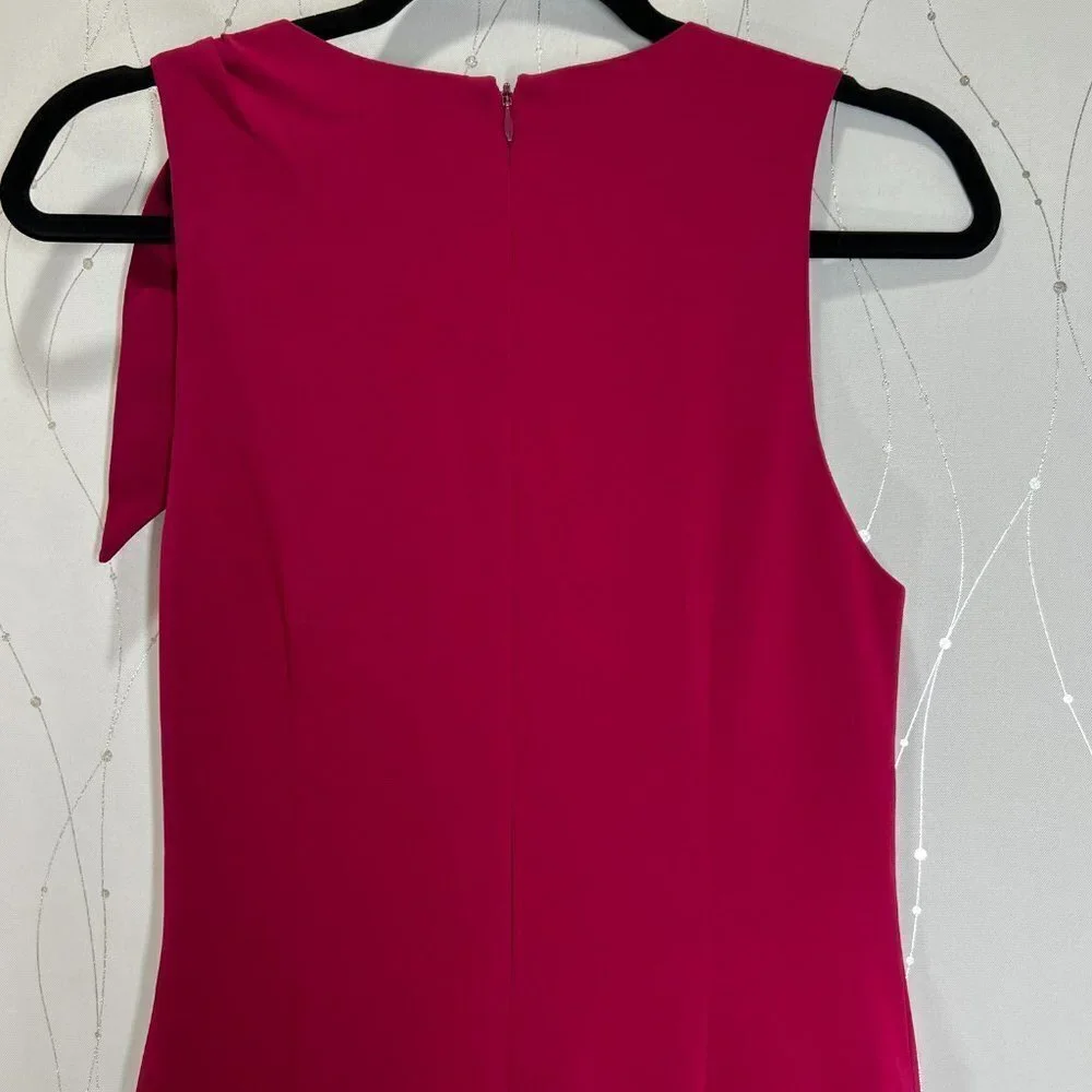 Cinq a Sept Maroon Dark Pink Nanon Tulip Midi Dress $450 - Picture 13 of 16